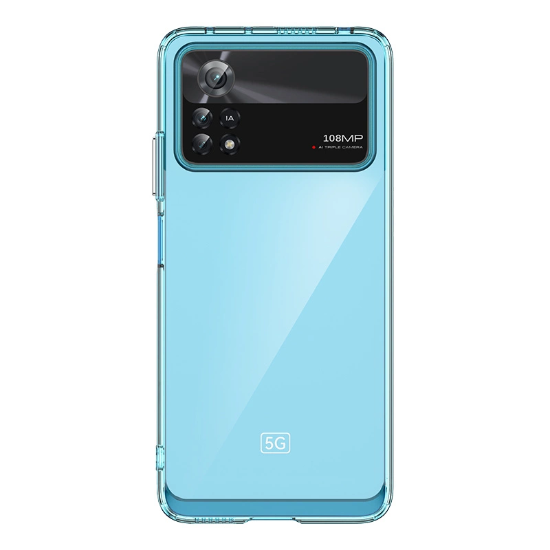 Hurtel Outer Space Pouzdro Xiaomi Poco X4 Pro 5G s ohebným rámem modré barvy