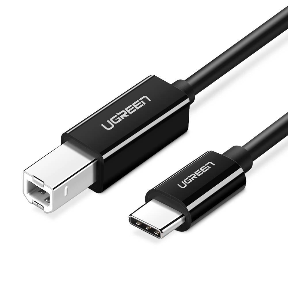 Tiskový kabel USB 2.0 C-B UGREEN US241 2m (černý)