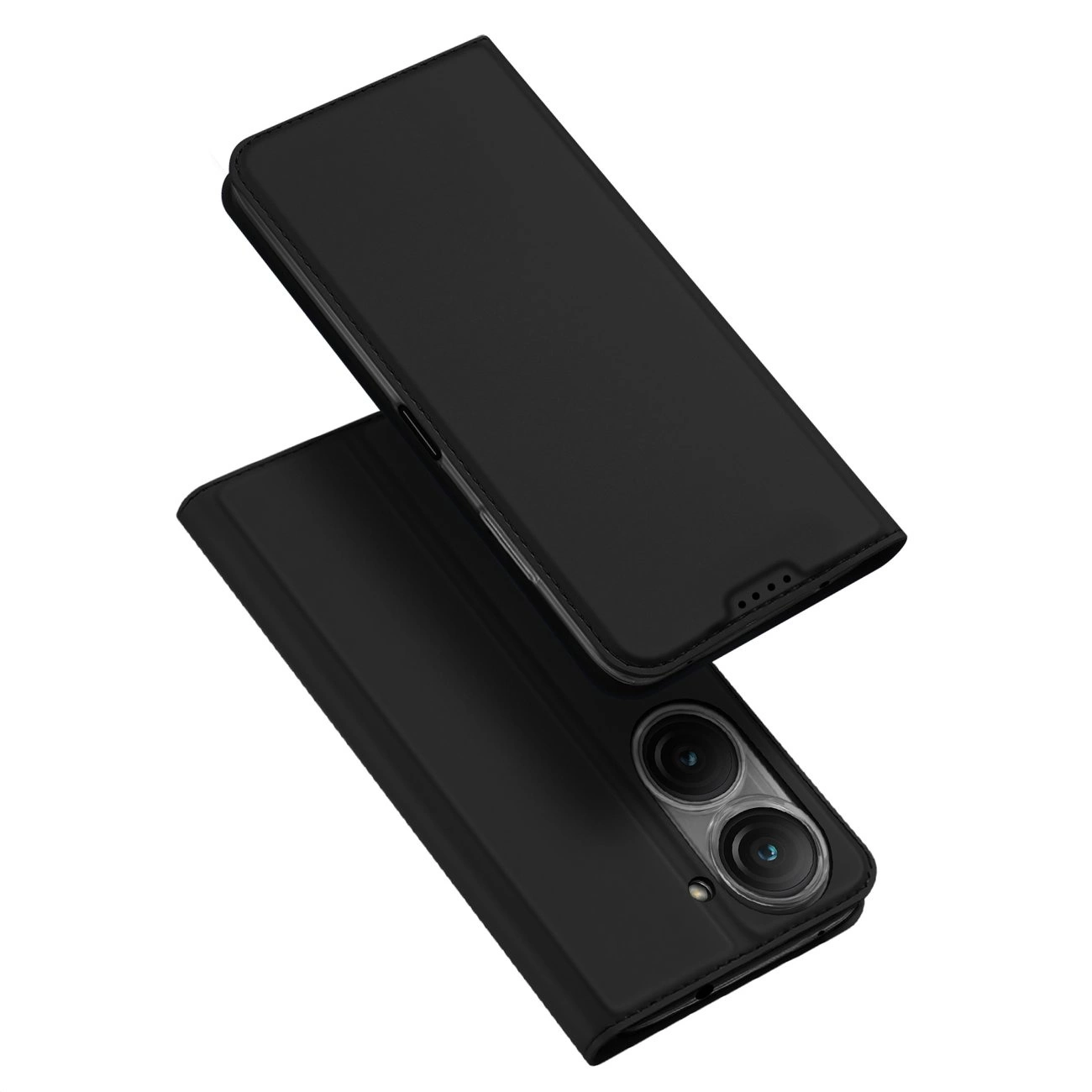 Dux Ducis Skin Pro pouzdro Asus Zenfone 9 flip cover card wallet stand black