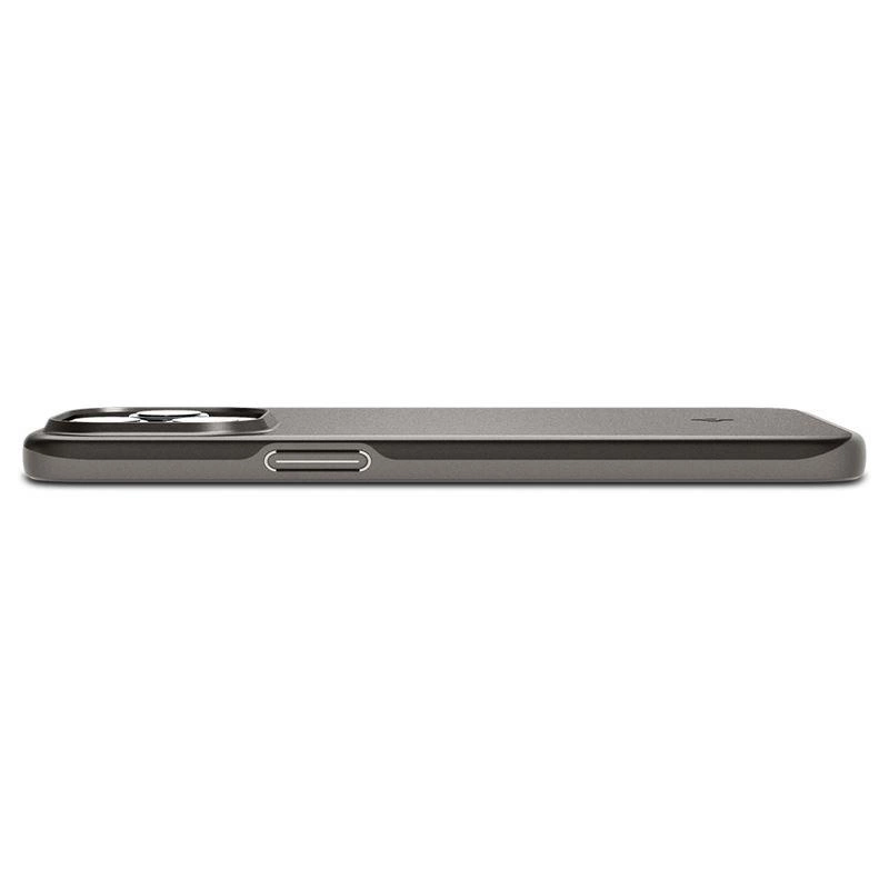 Pouzdro Spigen Thin Fit pro iPhone 15 Pro Max - kovově šedé
