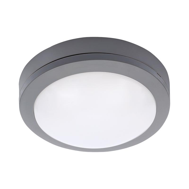 Solight LED venkovní osvětlení SIENA kulaté, šedé, 13W, 910lm, 4000K, IP54, 17cm, Neutrální bílá + akční cena WO746