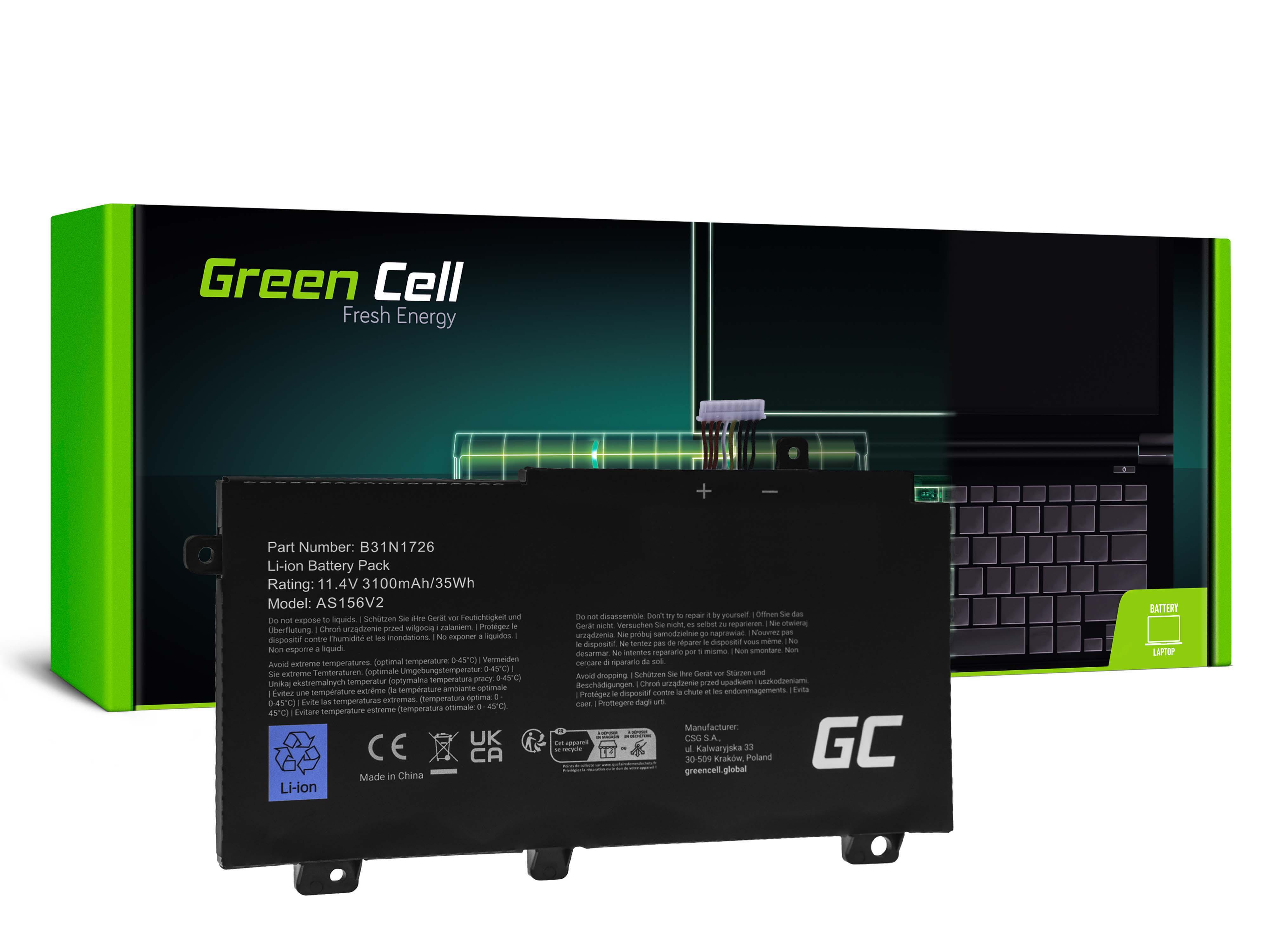 Green Cell Baterie B31N1726 pro Asus TUF Gaming FX504 FX504G FX505 FX505D FX505G A15 FA506 A17 FA706 AS156V2