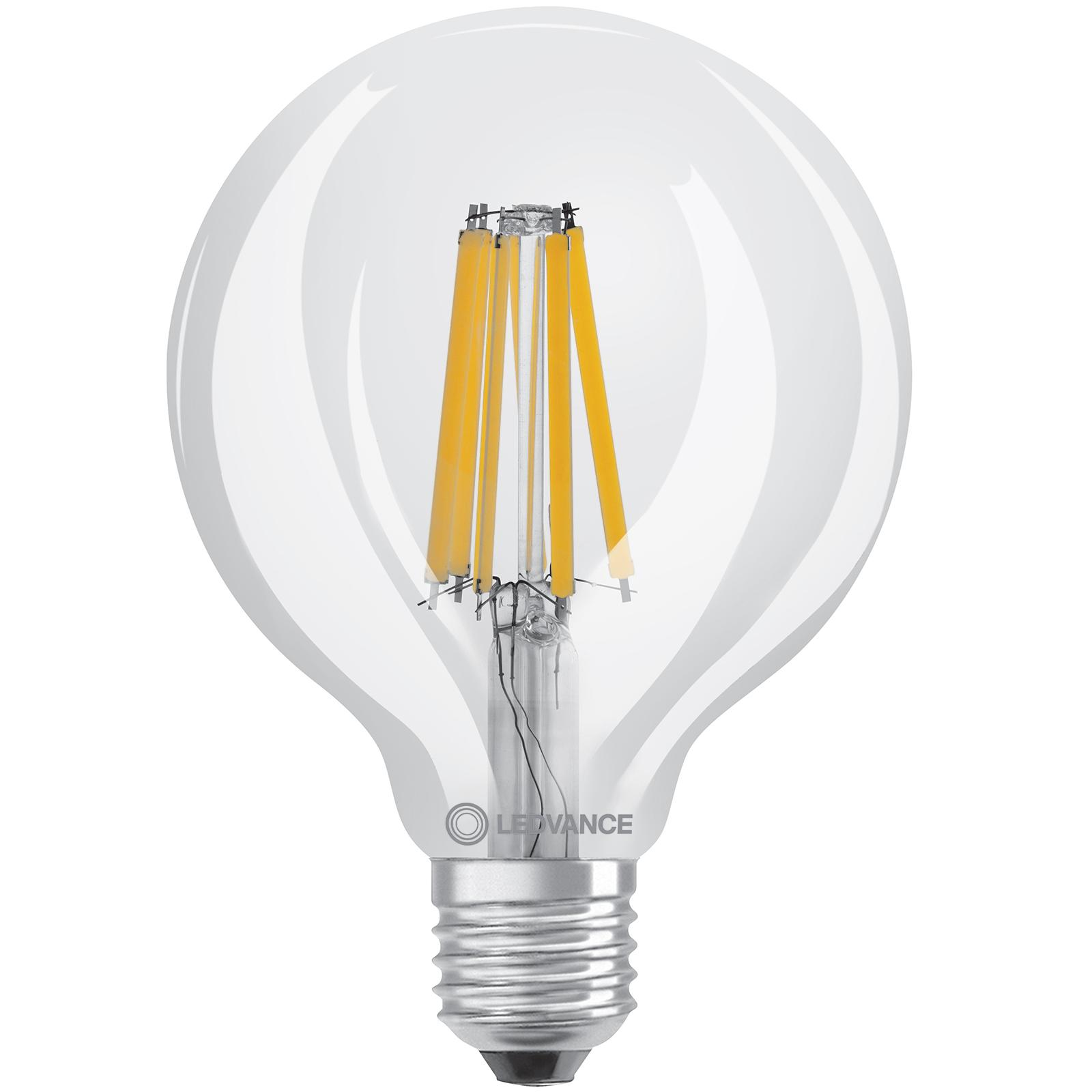 LED žárovka Globe E27 G95 11W = 100W 1521lm 2700K Teplá bílá 300° DIM Filament LEDVANCE