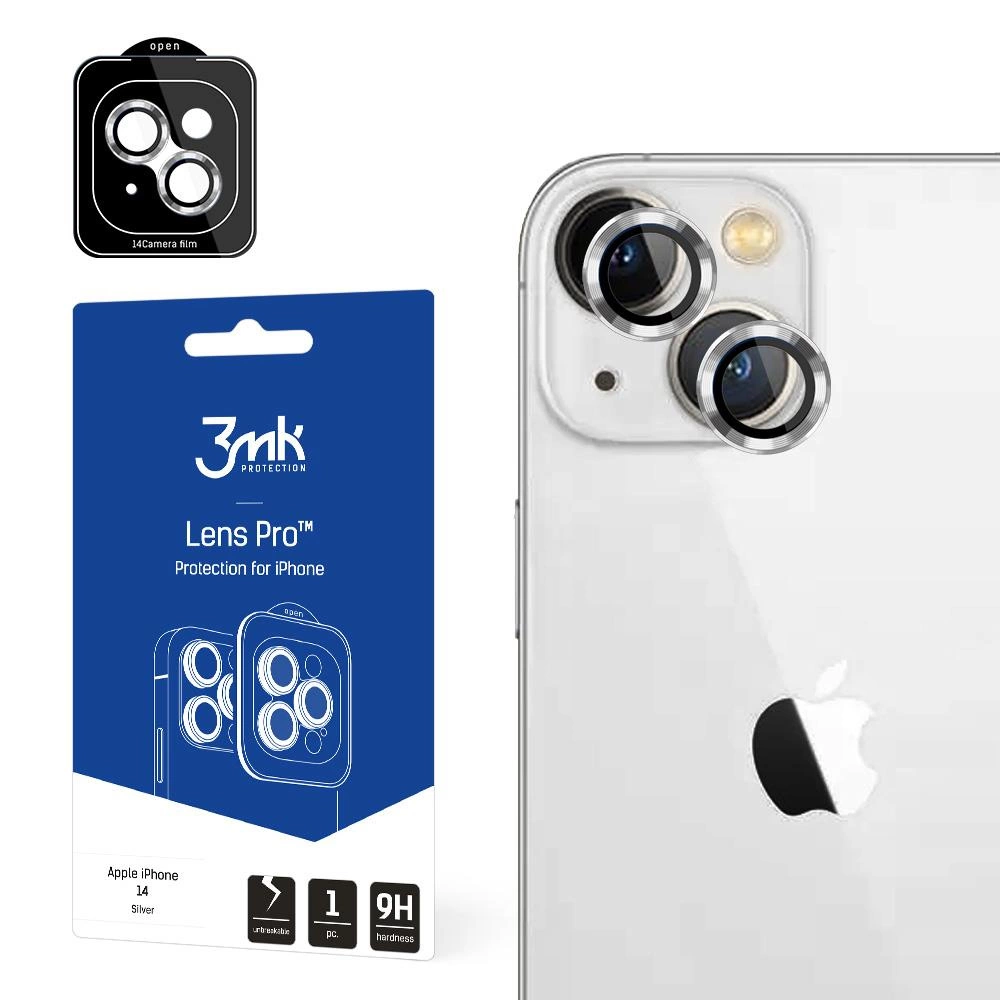 3mk Protection 3mk Lens Protection Pro kryt fotoaparátu pro iPhone 14 - stříbrný