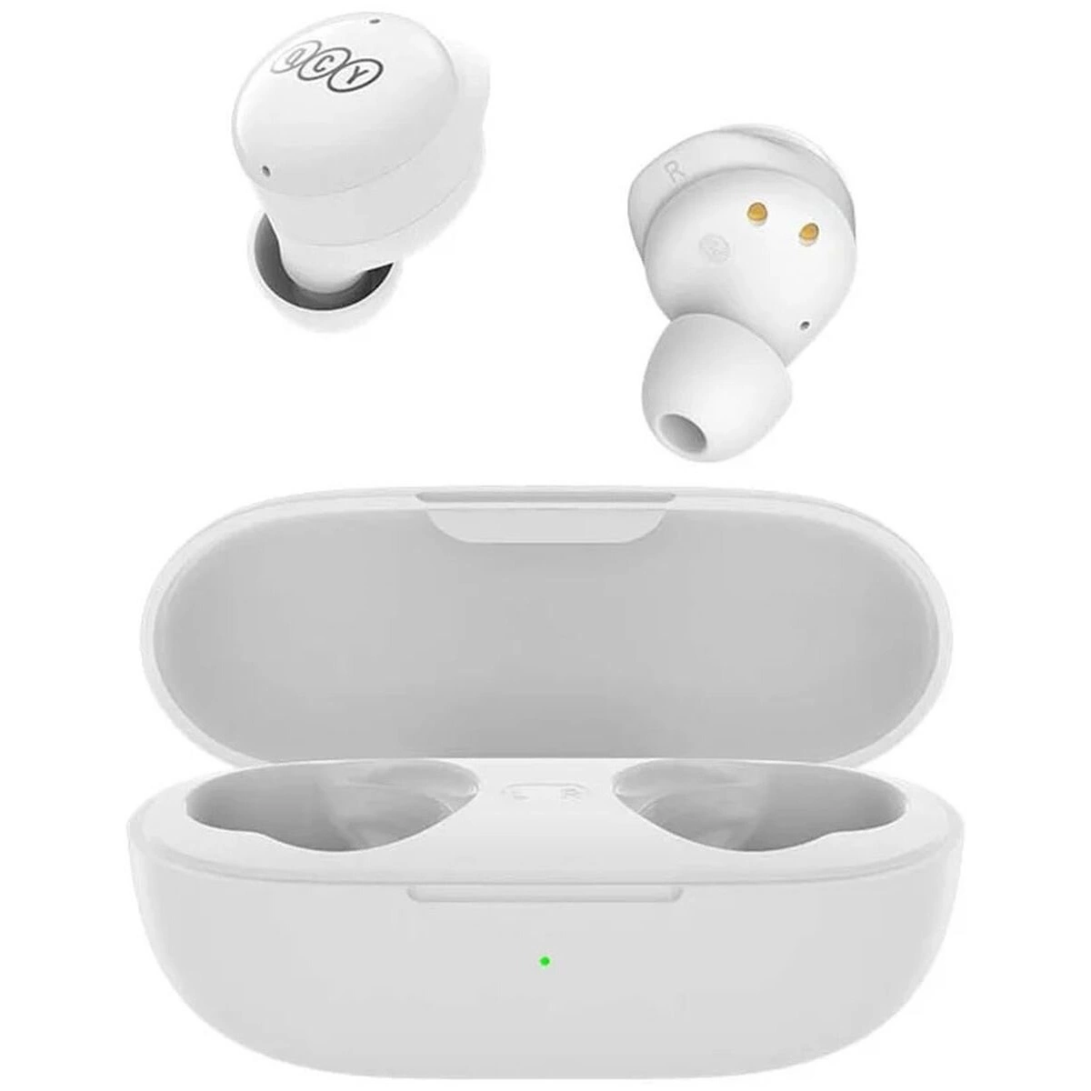 Bezdrátová sluchátka do uší QCY T17 TWS s technologií Bluetooth 5.1 - bílá