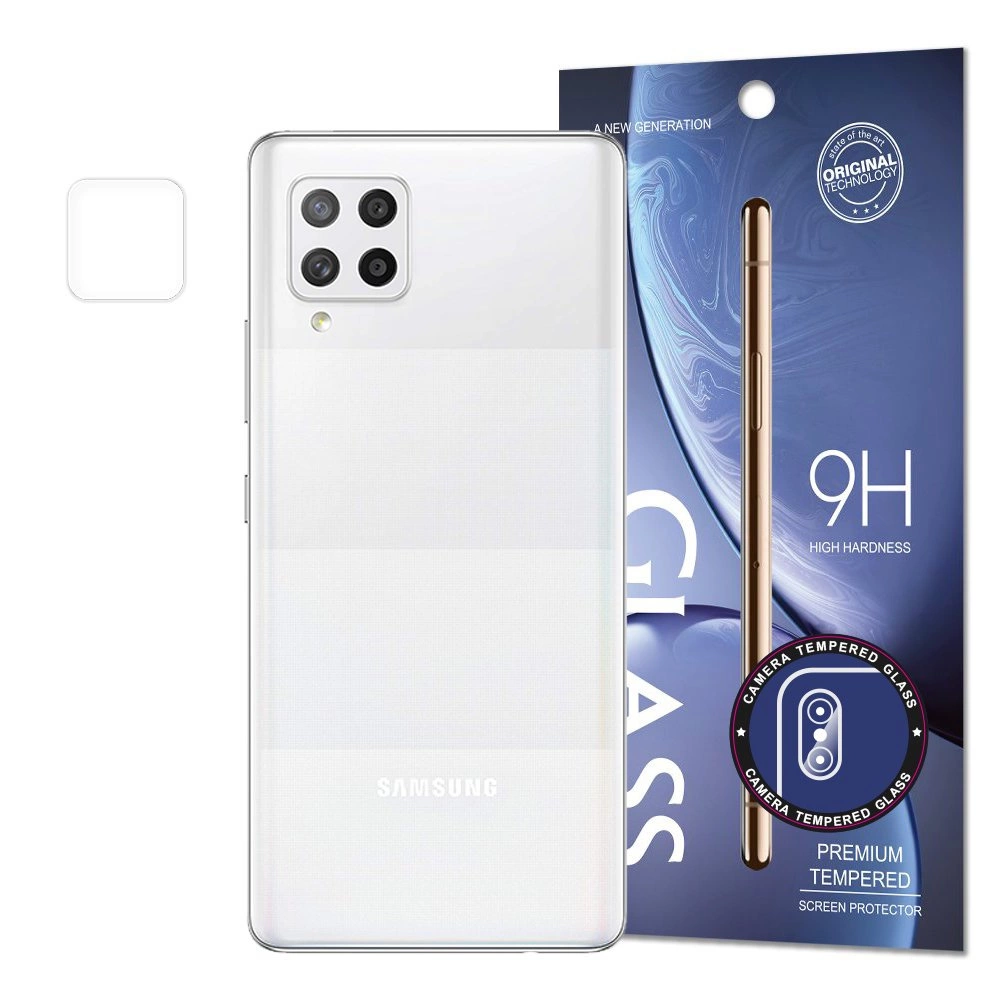 Hurtel Tvrzené sklo na fotoaparát 9H pro fotoaparát Samsung Galaxy A42 5G (balení - obálka)