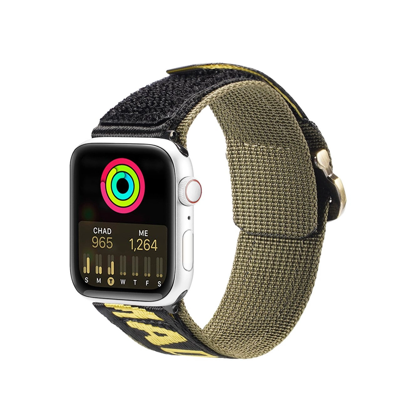 Dux Ducis Strap (Outdoor verze) Apple Watch Ultra, SE, 9, 8, 7, 6, 5, 4, 3, 2, 1 (49, 45, 44, 42 mm) nylonový náramek žlutý