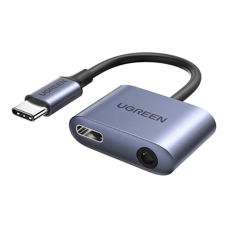 UGREEN CM231 Audio adaptér z USB-C na 3,5mm mini jack (šedý)