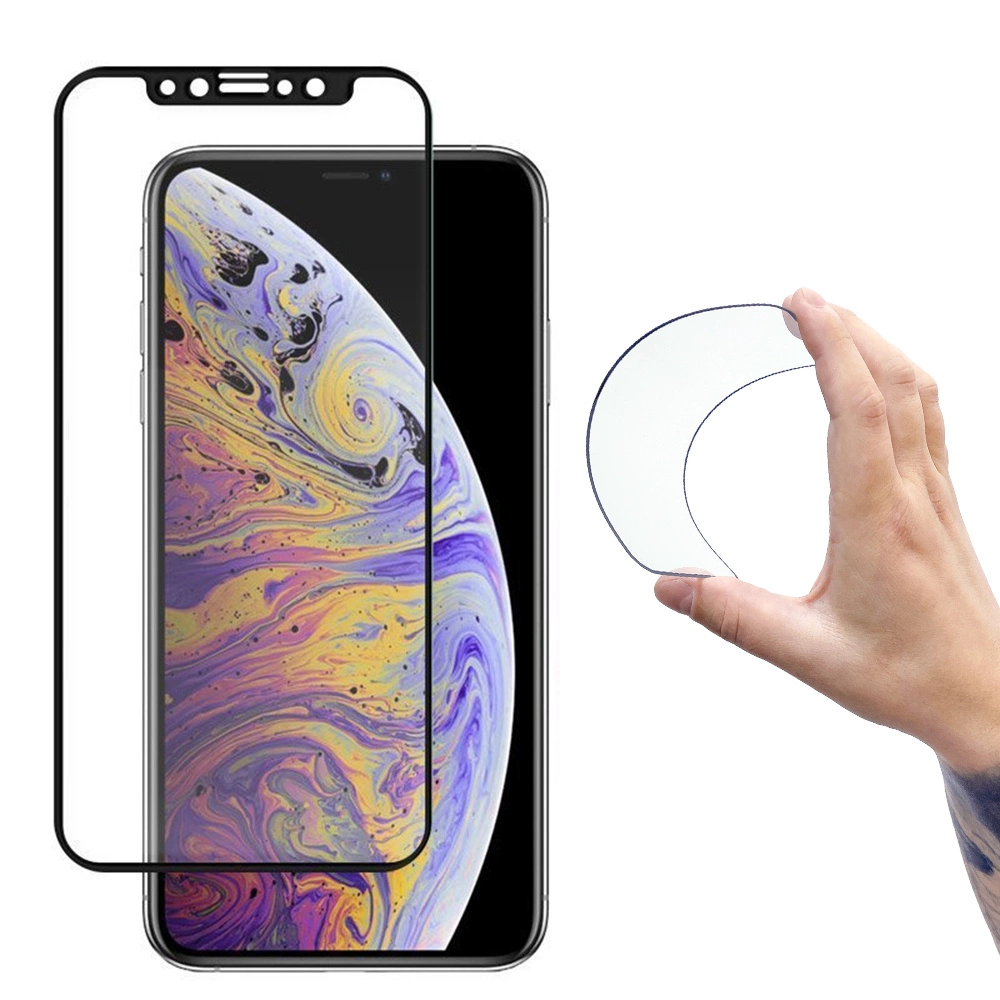 Wozinsky Full Cover Flexi Nano glass film tvrzené sklo s rámečkem iPhone 14 Plus / 13 Pro Max čiré