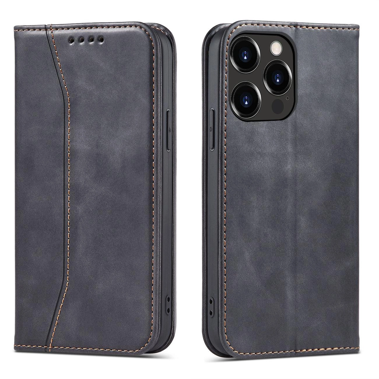 Hurtel Magnet Fancy Case pro iPhone 13 Pro Max peněženka pouzdro držák karet stojánek černá