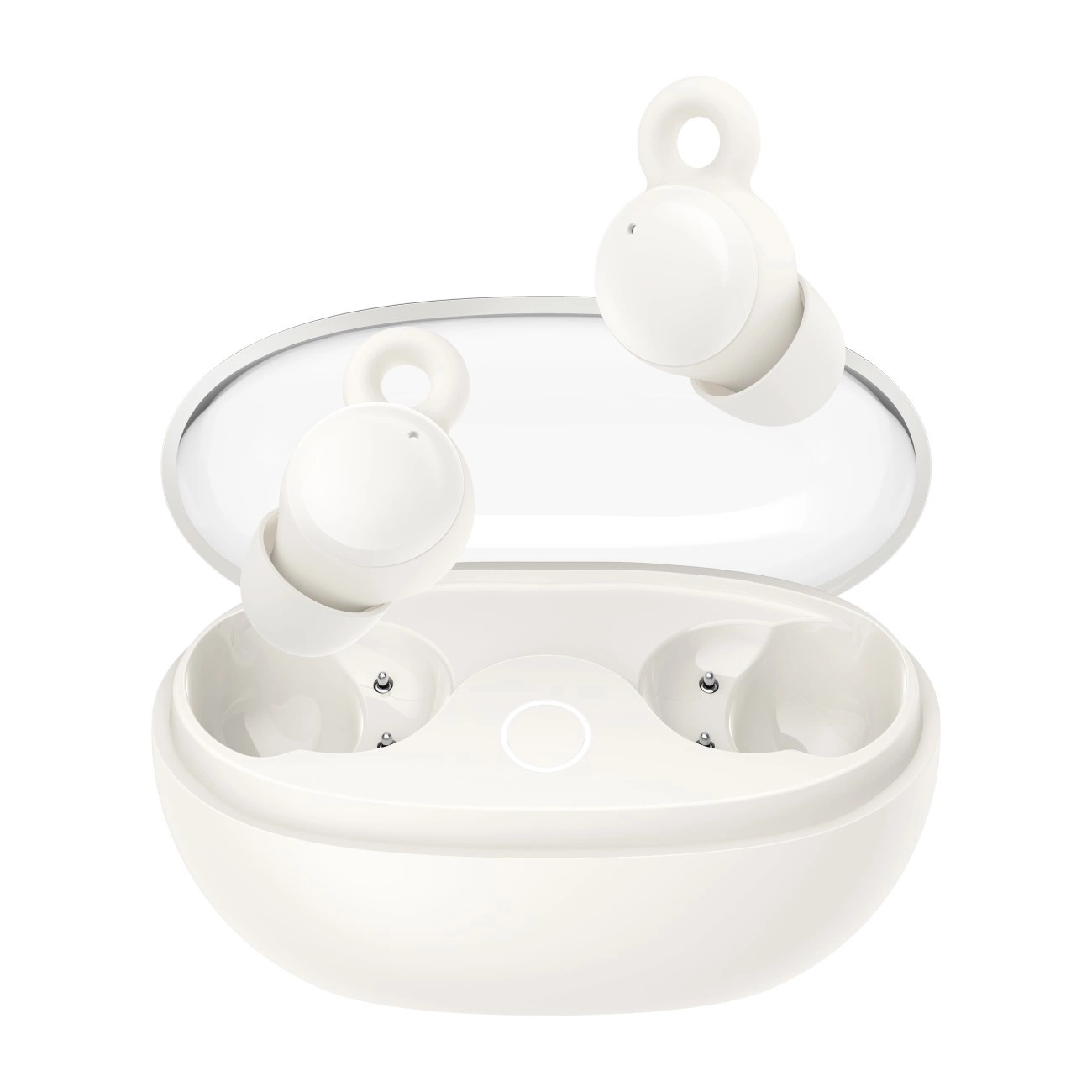 Bezdrátová sluchátka do uší Joyroom JR-TS3 na spaní - bílá