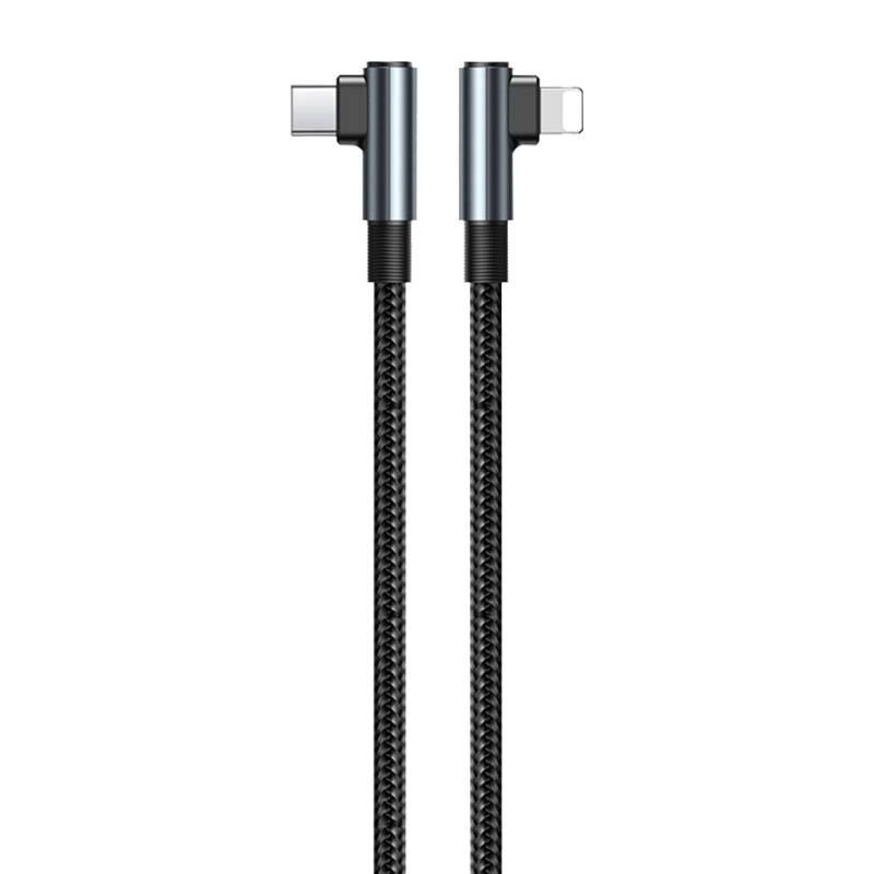 Remax Ranger II USB-C-lightning kabel, RC-C002, 1m, 20W (černý)
