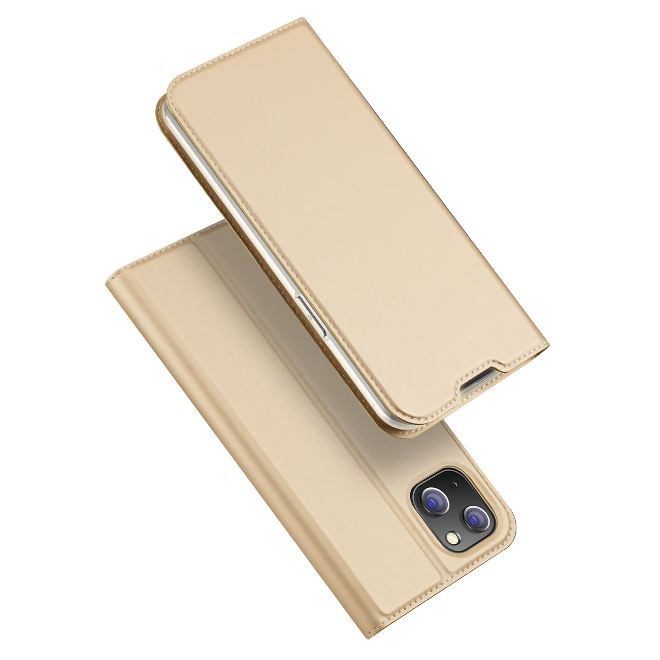 Dux Ducis Skin Pro pouzdro s flipovým krytem iPhone 14 Plus zlaté