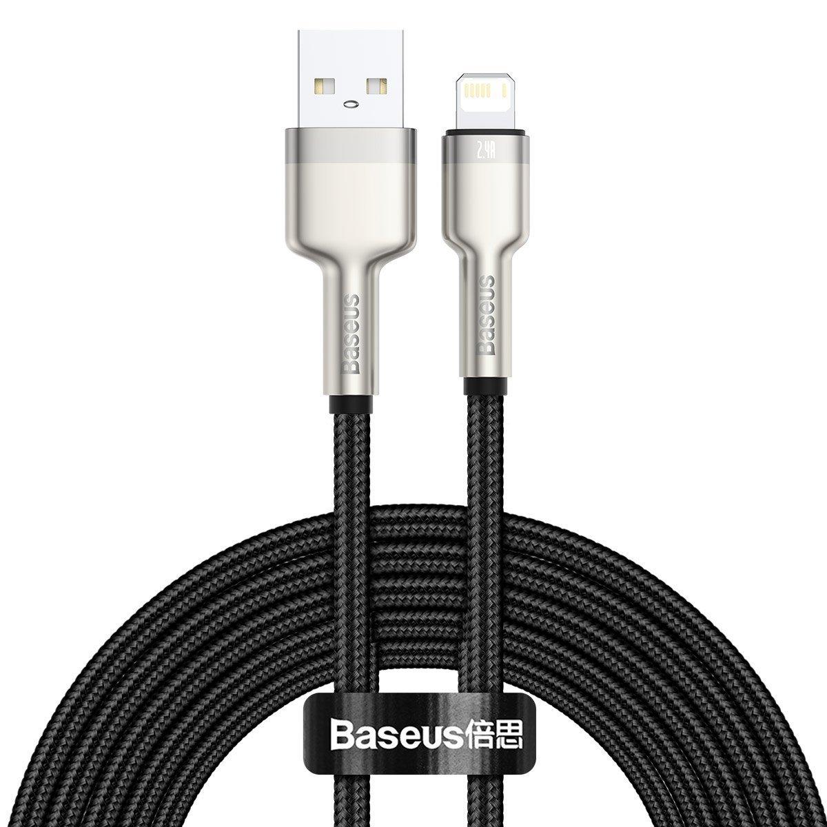 Kabel USB-Lightning Baseus Cafule, 2,4 A, 2 m (černý)