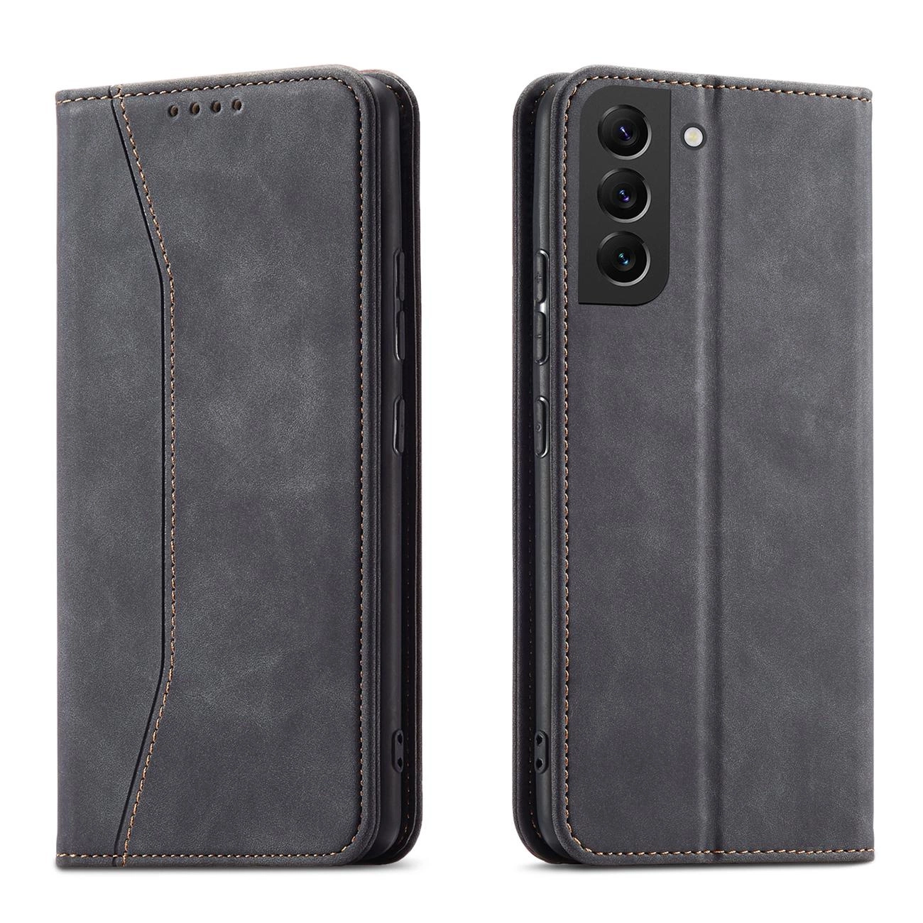 Hurtel Magnet Fancy Case pro Samsung Galaxy S22+ (S22 Plus) pouzdro na karty peněženka pouzdro na karty černé