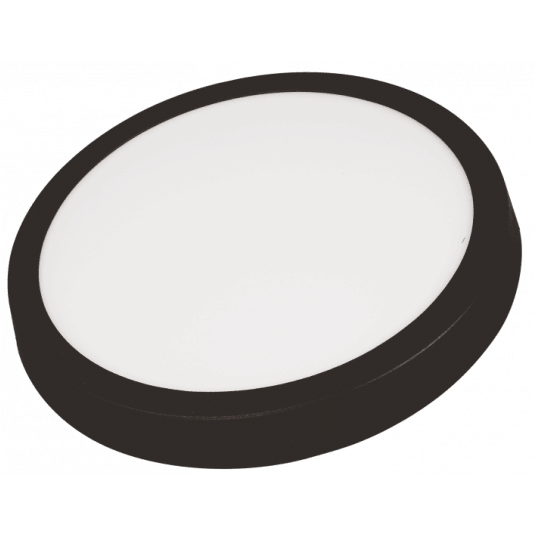 Berge Přisazený LED panel 18W černý - neutrální bílá EC20276