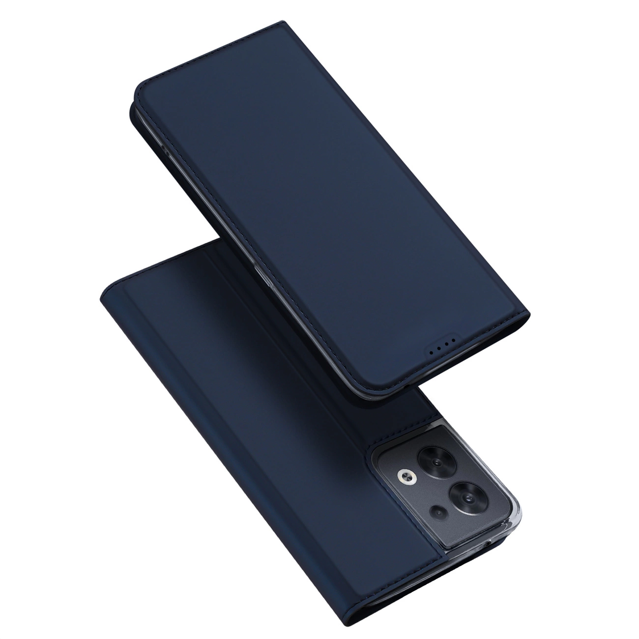 Dux Ducis Skin Pro pouzdro Oppo Reno 8 flip cover card wallet stand blue