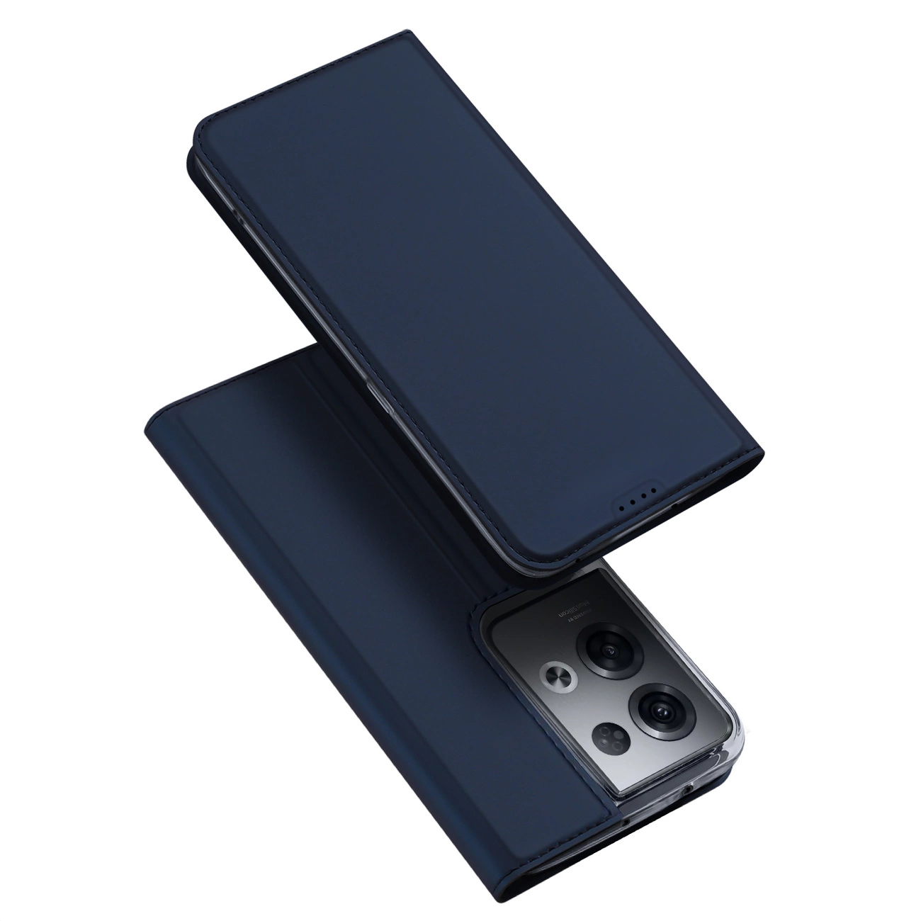 Dux Ducis Skin Pro pouzdro Oppo Reno 8 Pro pouzdro s klopou na karty peněženka stojánek modrá