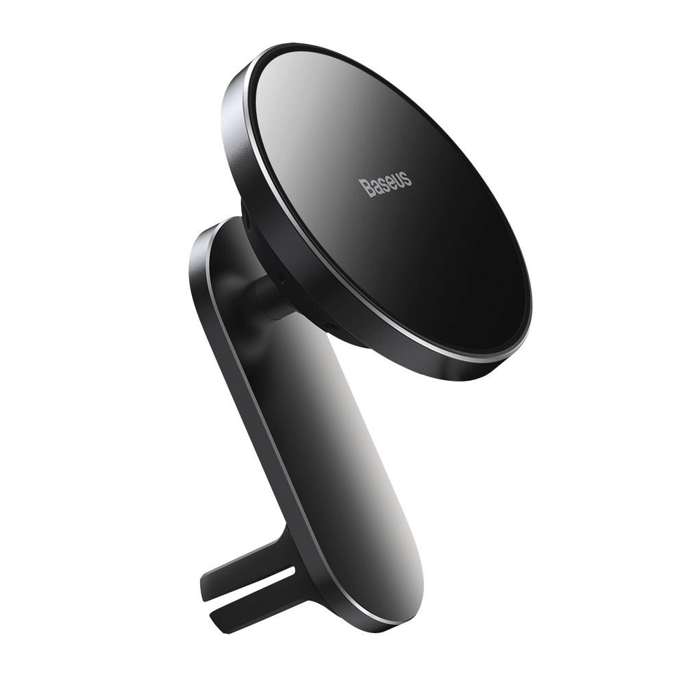 Baseus magnetický držák do auta Qi bezdrátová indukční nabíječka 15 W (kompatibilní s MagSafe pro iPhone) černý (WXJN-01)