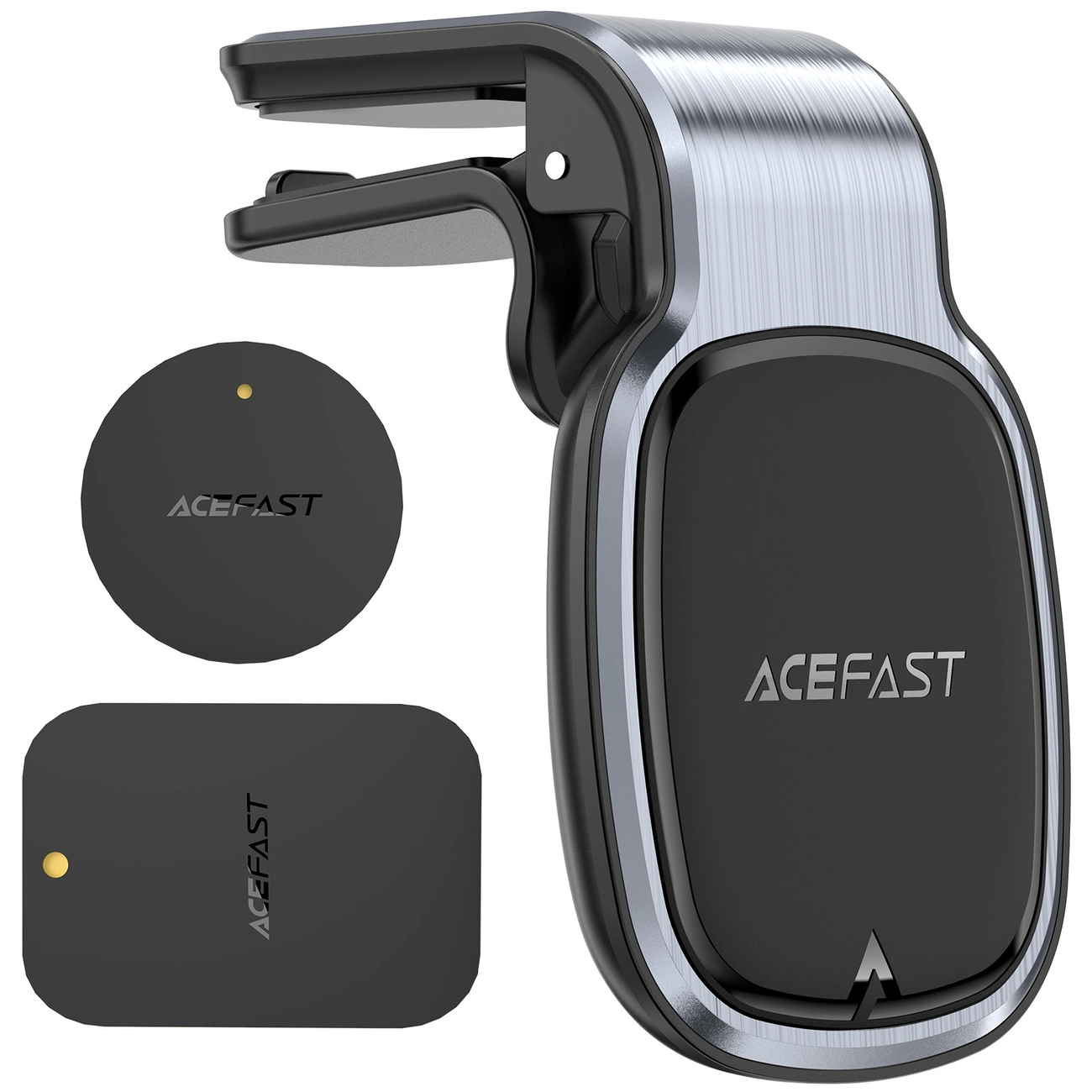 Magnetický držák telefonu do auta Acefast do mřížky ventilace šedý (D16 grey)