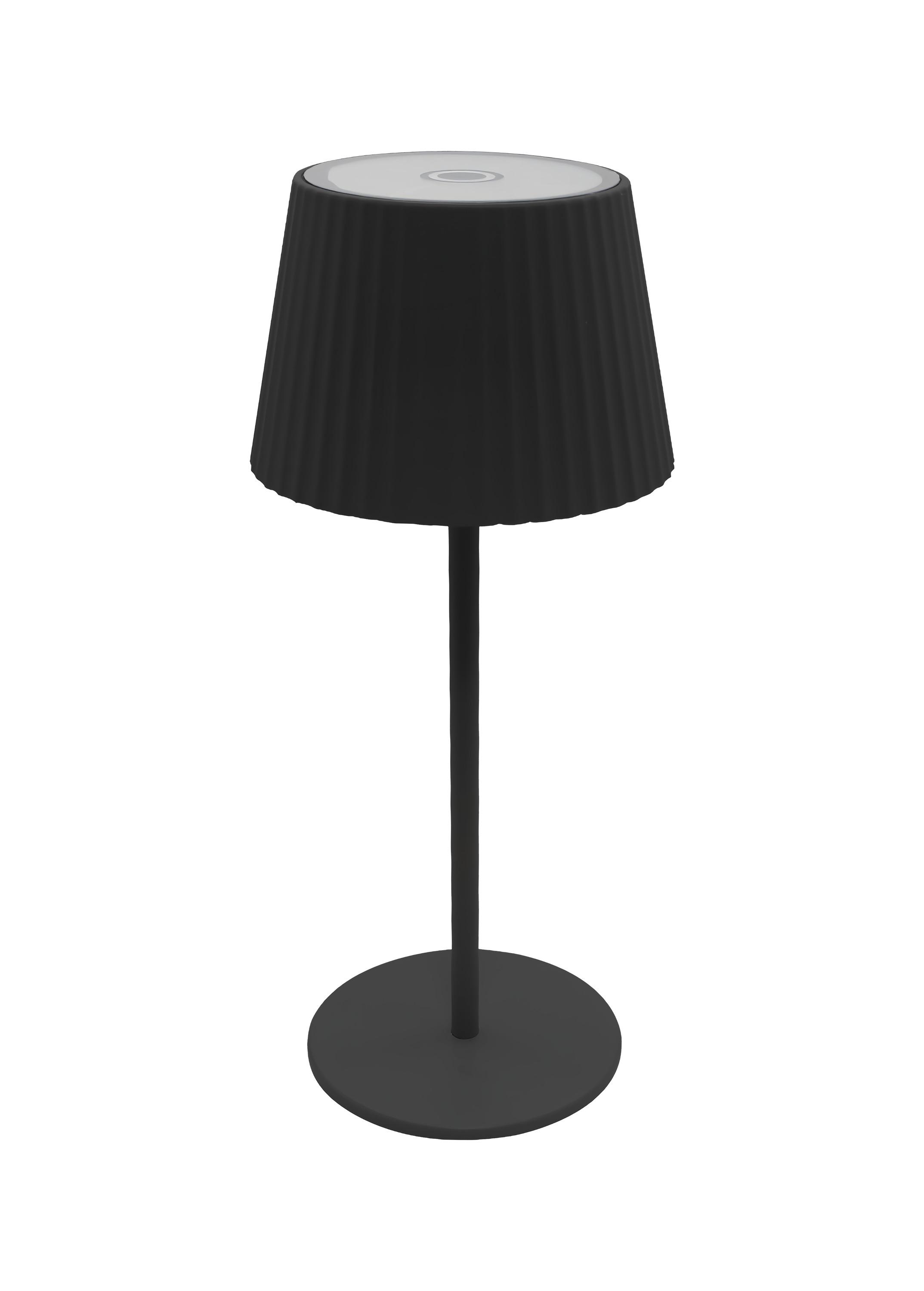 Optonica Nabíjecí solární stolní lampička 2.5 W, CCT stmívatelná, Černá