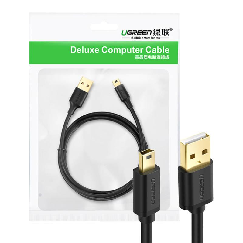 Kabel USB 2.0 UGREEN 10355B, samec, mini USB, 1m