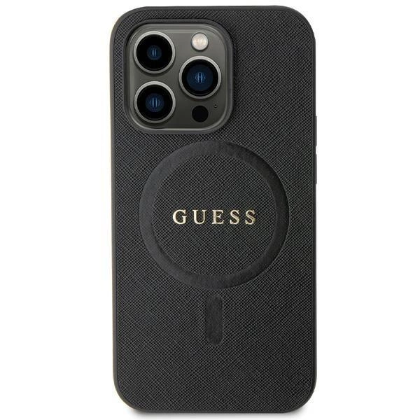 Pouzdro Guess Saffiano MagSafe pro iPhone 13 Pro Max - černé