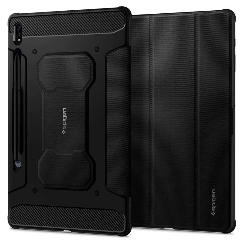 Pouzdro Spigen Rugged Armor Pro pro Samsung Galaxy Tab S7+ / S8+ 12,4'' - černé