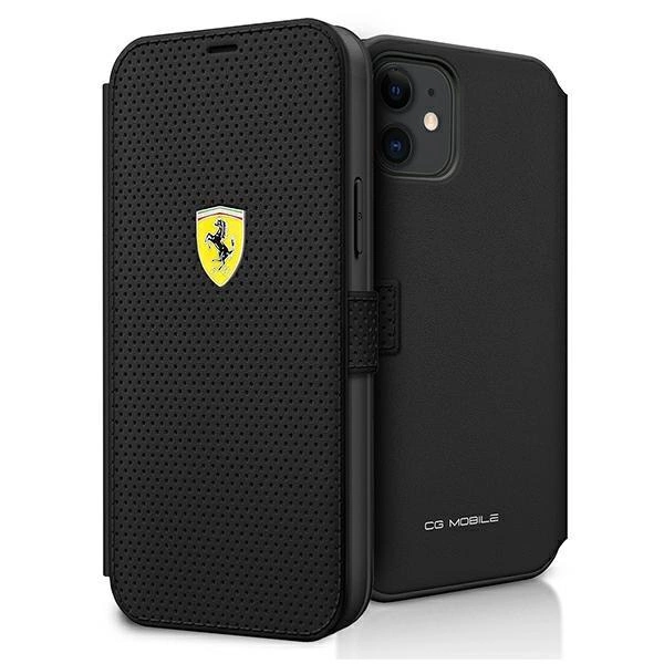 Ferrari On Track Perforované pouzdro pro iPhone 12 mini - černé