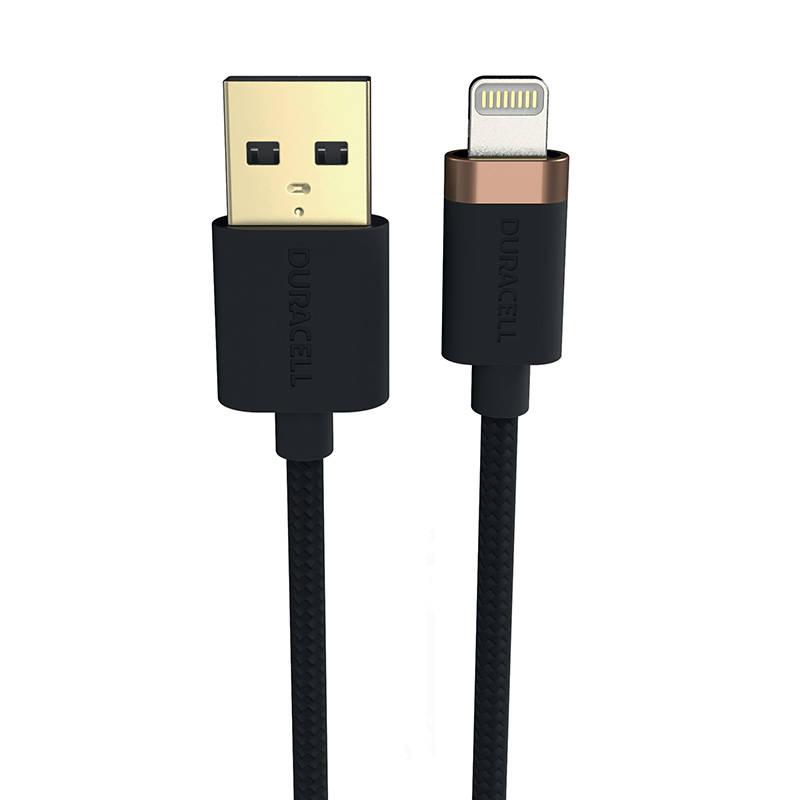 Kabel USB na Lightning Duracell 2 m (černý)