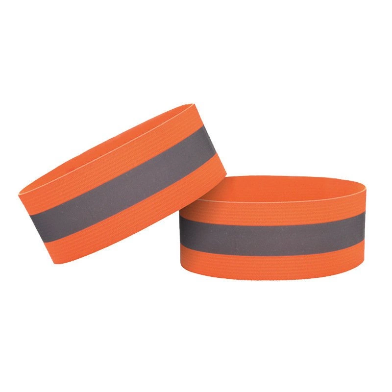Hurtel Reflexní páska na ruku na kolo na suchý zip 4 cm oranžová