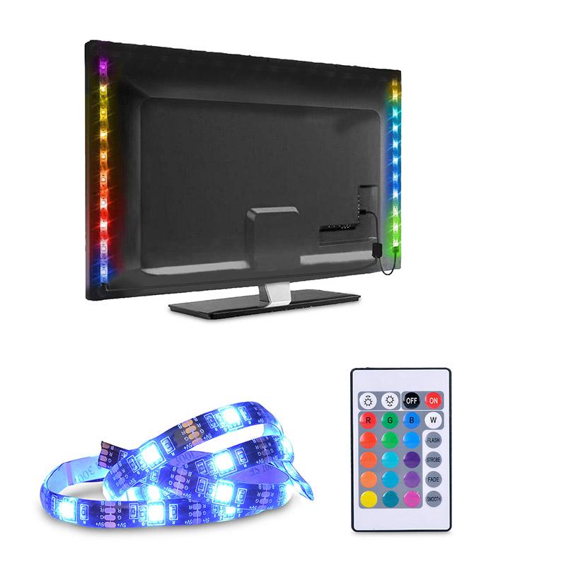 Solight LED pásek RGB za TV s ovladačem 2 x 50cm 5V USB konektor