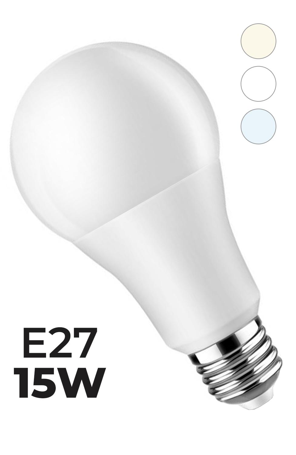Berge LED žárovka ecoPLANET - E27 - A60 - 15W - 1500Lm - studená bílá