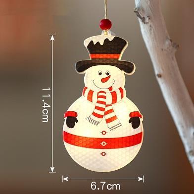 Vipelectro LED vánoční sněhulák 11,5 cm, 3x LR44, vnitřní, teplá bílá